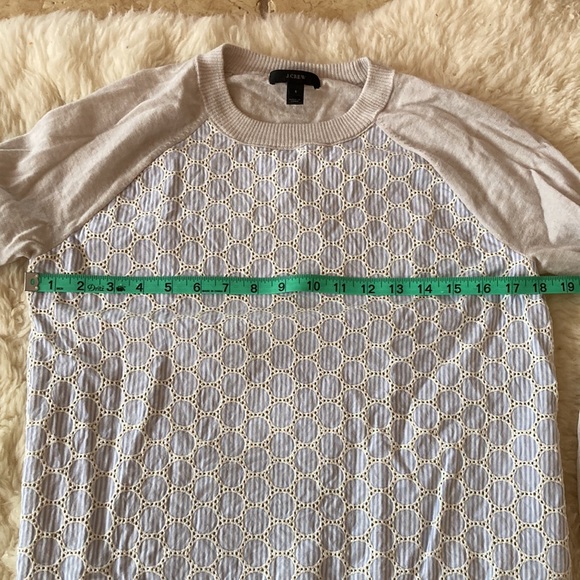 J. Crew Sweater with Embroidered Seersucker Detail - Picture 8 of 8